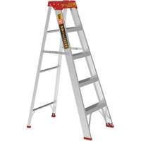 Step Ladder, 5', Aluminum, 200 lbs. Capacity, Type 3 Solutions industrielles ALPHA
