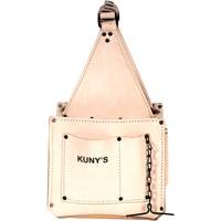 Porte-outils pour &eacute;lectricien et travaux d'entretien, Cuir, 17 pochettes, Beige Solutions industrielles ALPHA