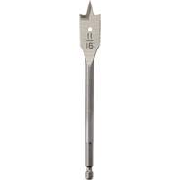 Flat Boring Bit, 11/16" Diameter, 1/4" Hex Shank, 6-1/8" Length Solutions industrielles ALPHA