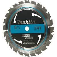 Lame de scie circulaire pour charpente &agrave; pointes au carbure, 8-1/4", 24 dents, Pour Bois Solutions industrielles ALPHA