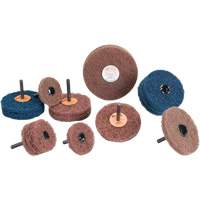 Meule Buff & Blend Standard Abrasives, 3" dia. x 1/4" la, Arbre 1/4", Oxyde d'aluminium Solutions industrielles ALPHA