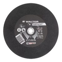 Meule &agrave; tronçonner rapide en acier inoxydable Portacut, 12" x 1/8", Arbre de 3/4", Type 1, Carbure de silicium, 6300 Tr/min Solutions industrielles ALPHA