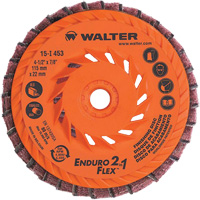 Meule &agrave; lamelles Enduro-Flex 2-in-1, 4-1/2" x 5/8"-11, Grain 80, C&eacute;ramique Solutions industrielles ALPHA