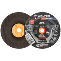 Meule PIPEFITTER, 5" x 3/32", Arbre 5/8"-11, Oxyde d'aluminium, Type 27 Solutions industrielles ALPHA