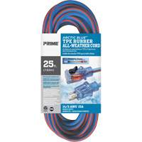 Arctic Blue Extension Cord, All-Weather, SJEOW, 14/3 AWG, 15 A, 25' Solutions industrielles ALPHA