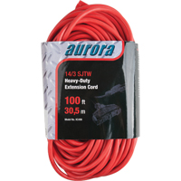 Cordon rallonge en vinyle, Ext&eacute;rieur, SJTW, AWG 14/3, 13 A, 3 prise(s), 100' Solutions industrielles ALPHA