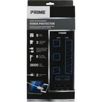 USB Charging Surge Protectors, 8 Outlets, 3600 J, 1875 W, 6' Cord Solutions industrielles ALPHA