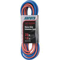 TPE-Rubber Extension Cord with Light Indicator, All-Weather, SJEOW, 14/3 AWG, 15 A, 3 Outlet(s), 25' Solutions industrielles ALPHA