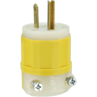 Industrial Grade Straight-Blade Plug, Impact Modified Nylon, 15 A, 125 V Solutions industrielles ALPHA