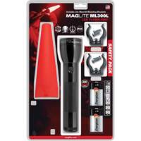 Ensemble de lampes de poche de s&eacute;curit&eacute;, DEL, 487 lumens, Piles D Solutions industrielles ALPHA