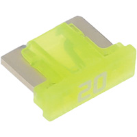 Fusible &agrave; lames pour automobiles LP de la s&eacute;rie MINI, Cartouche, 20 A, 58 V Solutions industrielles ALPHA