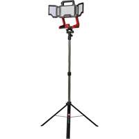 Lampe de travail &agrave; DEL professionnelle &agrave; panneaux pliants lumens sans fil 18V sur tr&eacute;pied, DEL, 3600 lumens Solutions industrielles ALPHA